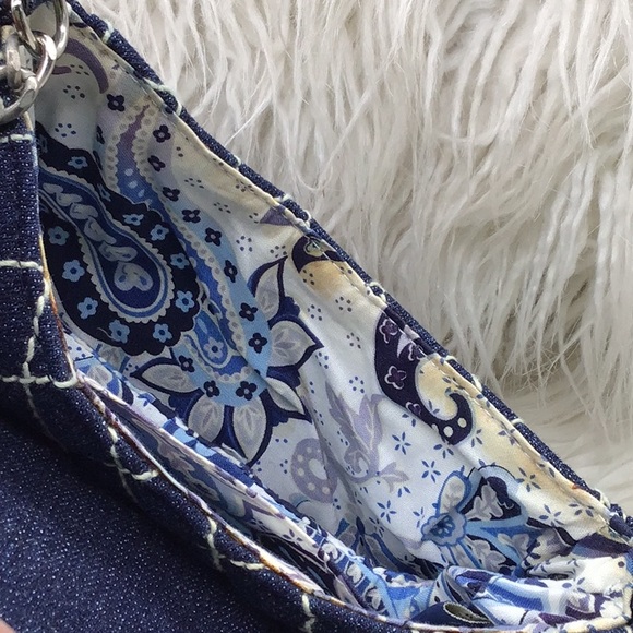 Vera Bradley Quilted Denim Mini Shoulder/Clutch Bag - Picture 13 of 13